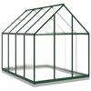 vidaXL Greenhouse with Base Frame Green 224x169x202 cm Aluminium