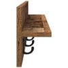 vidaXL Wall-Mounted Coat Rack Wall-mounted Old Wood 80 x 10.5 x 18 cm