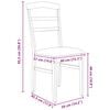 vidaXL Dining Chair 2 pcs Light Brown and Light Solid Wood