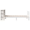 vidaXL Bookcase Bed without Mattress White 90x200cm Solid Wood Pine