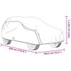 vidaXL Car Cover for SUV Full Grey M Non-Woven Fabric