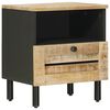 vidaXL Bedside Table Natural 40 x 33 x 46 cm Solid Mango Wood