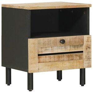 vidaXL Bedside Table Natural 40 x 33 x 46 cm Solid Mango Wood