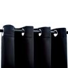 vidaXL Blackout Curtains with Rings 2 pcs Black 137x213 cm Fabric