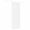 vidaXL Sliding Door White 78 x 211 cm Solid Pine Wood