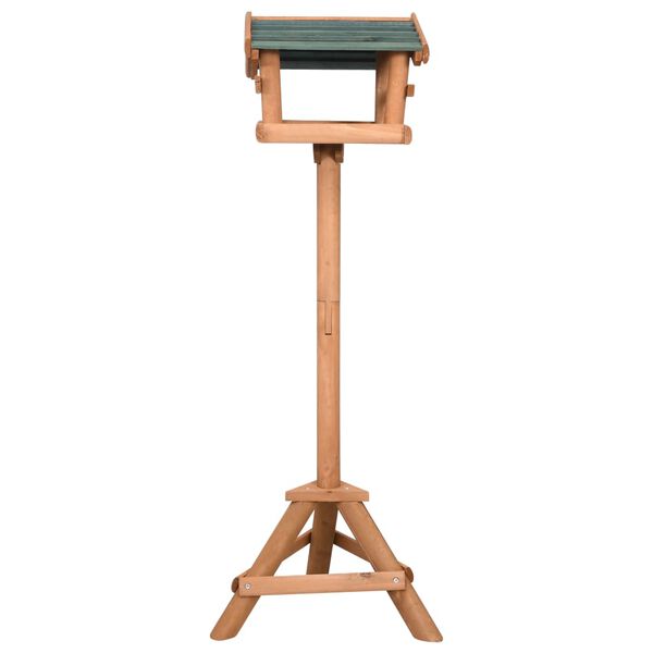 vidaXL Bird Feeder with Stand Firwood