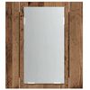 vidaXL LED Bathroom Mirror Cabinet Old Wood 40x12x45 cm Engineered Wood