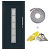 vidaXL Front Door Anthracite 98 x 200 cm PVC