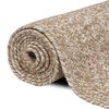 vidaXL Area Rugs Rectangular Natural and White 140 x 200 cm