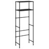 vidaXL 2-Tier Storage Rack over Toilet Black 53.5x28x143 cm Iron