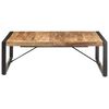 vidaXL Coffee Table 120x120x40 cm Rough Mango Wood
