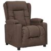 vidaXL Recliner Chair Taupe Fabric