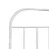 vidaXL Metal Replace Headboard White 200 cm