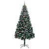 vidaXL Artificial Christmas Tree with 300 LEDs with Stand Green 240 cm