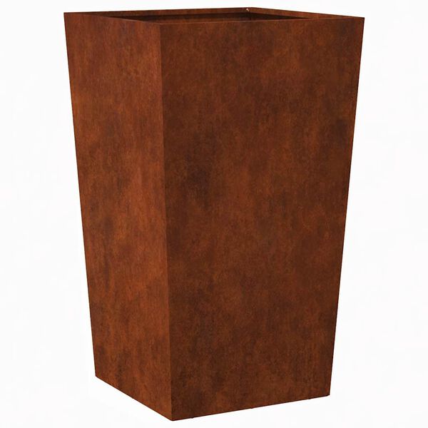 vidaXL Garden Planter 45x45x75 cm Weathering Steel