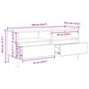 vidaXL TV Cabinet with Drawer Old Wood 100 x 34.5 x 44.5 cm