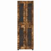 vidaXL Highboard with Door Smoked Oak 60 x 35 x 182 cm Engineered Wood