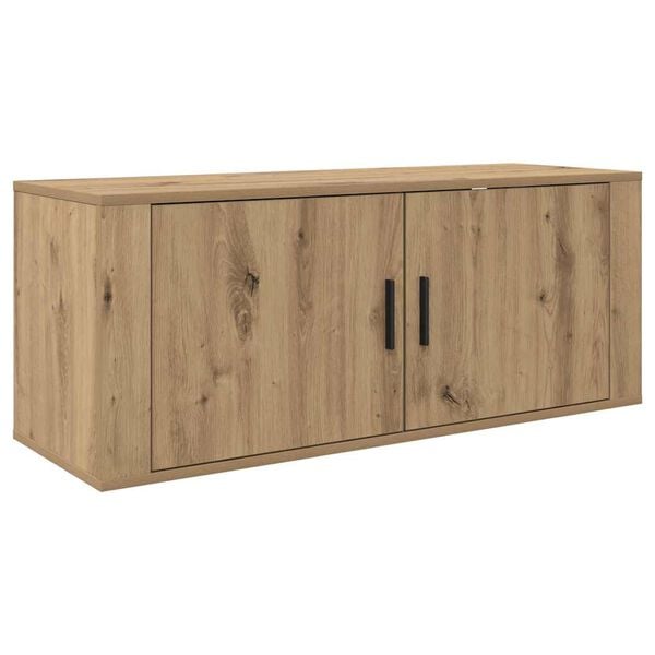 vidaXL Wall Mounted TV Cabinet Artisan Oak 100 x 34.5 x 40 cm