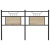 vidaXL Headboard Sonoma Oak 137 cm Engineered Wood and Steel
