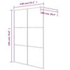 vidaXL Walk-in Shower Wall Silver 140x195 cm Clear ESG Glass
