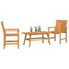 vidaXL Garden Lounge Set 3 pcs Brown Solid Acacia Wood