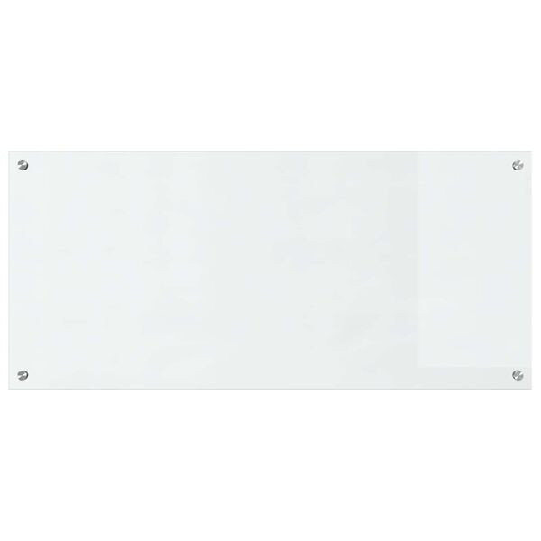vidaXL Kitchen Backsplash Transparent 110 x 50 x 0.6 cm Tempered Glass