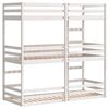 vidaXL Triple Bunk Bed without Mattress White 75x190 cm Small Single Solid Wood Pine