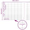 vidaXL Wild Fence Hot Dip Galvanized 1000 x 160 x 0.18 cm Iron