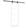 vidaXL Sliding Door ORKDAL White and Black 78 x 202 cm