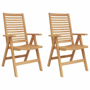 vidaXL Garden Chairs 2 pcs Brown 52 x 64.5 x 108 cm Solid Acacia wood