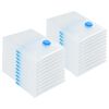 vidaXL Vacuum Storage Bags 20 pcs Transparent and blue 70 x 50 cm
