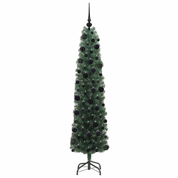 vidaXL Artificial Christmas Tree with 300 LEDs with Stand Green 180 cm
