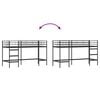 vidaXL Kids'Loft Bed Frame Black 90 x 190 cm Steel