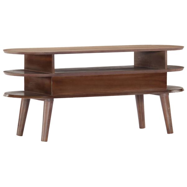 vidaXL TV Cabinet 110x35x50 cm Solid Acacia Wood
