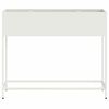 vidaXL Raised Garden Planter White 100 x 26 x 82 cm Steel