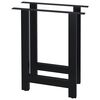 vidaXL Dining Table Legs 2 pcs H Frame 60x72 cm