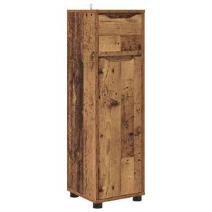 vidaXL Bathroom Cabinet Old Wood 30.5 x 30 x 101 cm Engineered Wood