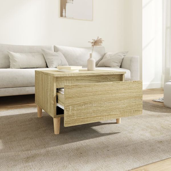 vidaXL Side Table Sonoma Oak 50x46x35 cm Engineered Wood