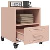 vidaXL Bedside Cabinet Pink 36x39x43.5 cm Steel
