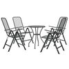 vidaXL 5 Piece Garden Dining Set Expanded Metal Mesh Anthracite