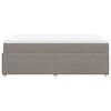vidaXL Box Spring Bed with Mattress Taupe 140x200 cm Fabric