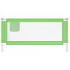 vidaXL Toddler Safety Bed Rail Green 180x25 cm Fabric
