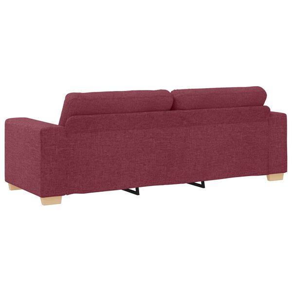 vidaXL Sofa Wine Red 221 x 80 x 80 cm Fabric