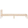 vidaXL Bed Frame Brown 225.5 x 95.5 x 69.5 cm Solid Pine Wood