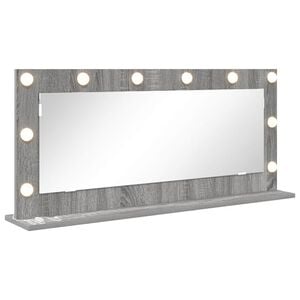 vidaXL Vanity Mirror with Mirror Grey Sonoma 100 x 45 x 18 cm