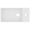 vidaXL Bathroom Sink with Overflow Ceramic Matt White