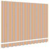 vidaXL Awning Replacement Fabric Blue and Orange 2.5 x 2 m Polyester