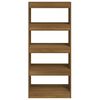 vidaXL Book Cabinet/Room Divider Brown Oak 60x30x135 cm Engineered Wood