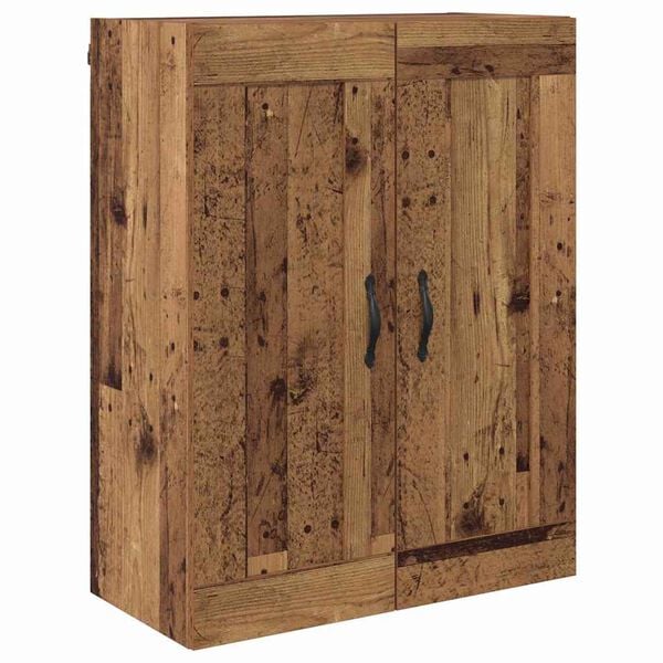 vidaXL Wall Mounted Cabinet Old Wood 69.5 x 34 x 90 cm Engineered Wood