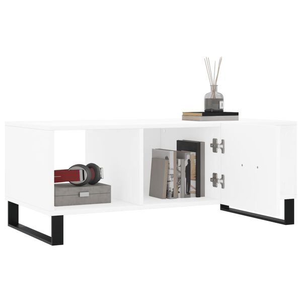 vidaXL Coffee Table White 102x50x40 cm Engineered Wood